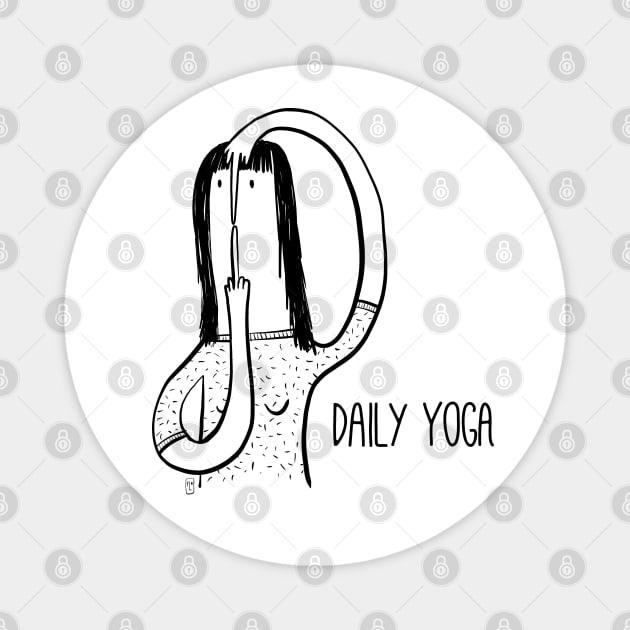 Yoga time Magnet by idisegnidiflora